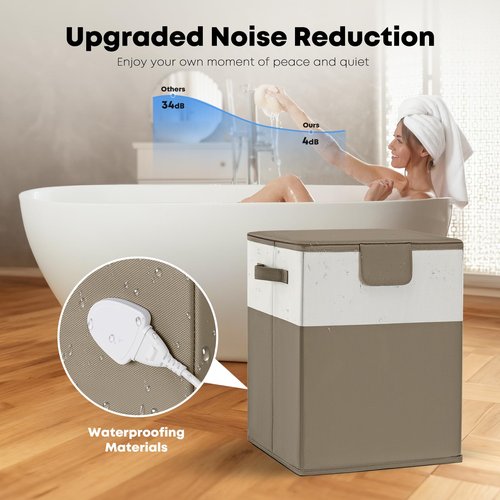UKMOT Towel Warmer, 40L Large Towel Warmer for Bathroom, Portable Towel Heater Bucket with Auto Shut Off, Electric Hot Towel for Spa,Blanket,Baby,Bathrobe,Oversized Towels