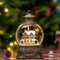 Regine Switzerland Christmas Snow Globe - Musical Water Lantern with 6-Hour Timer | USB & Battery Operated