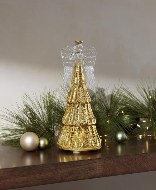 Lenox 897733 Radiant Light Light-Up Angel Figurine, Christmas Decorations, Decorative Angels, Decor