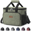 Lifewit Large Lunch Bag, Insulated Lunch Box, Soft Cooler Cooling Tote for Adult Men Women, Dark Green 24-Can (15L)