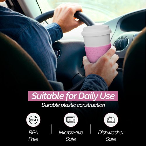 Copco 2510-9920 Acadia Travel Mug, 16-Ounce, Bubble Gum (Set of 2)