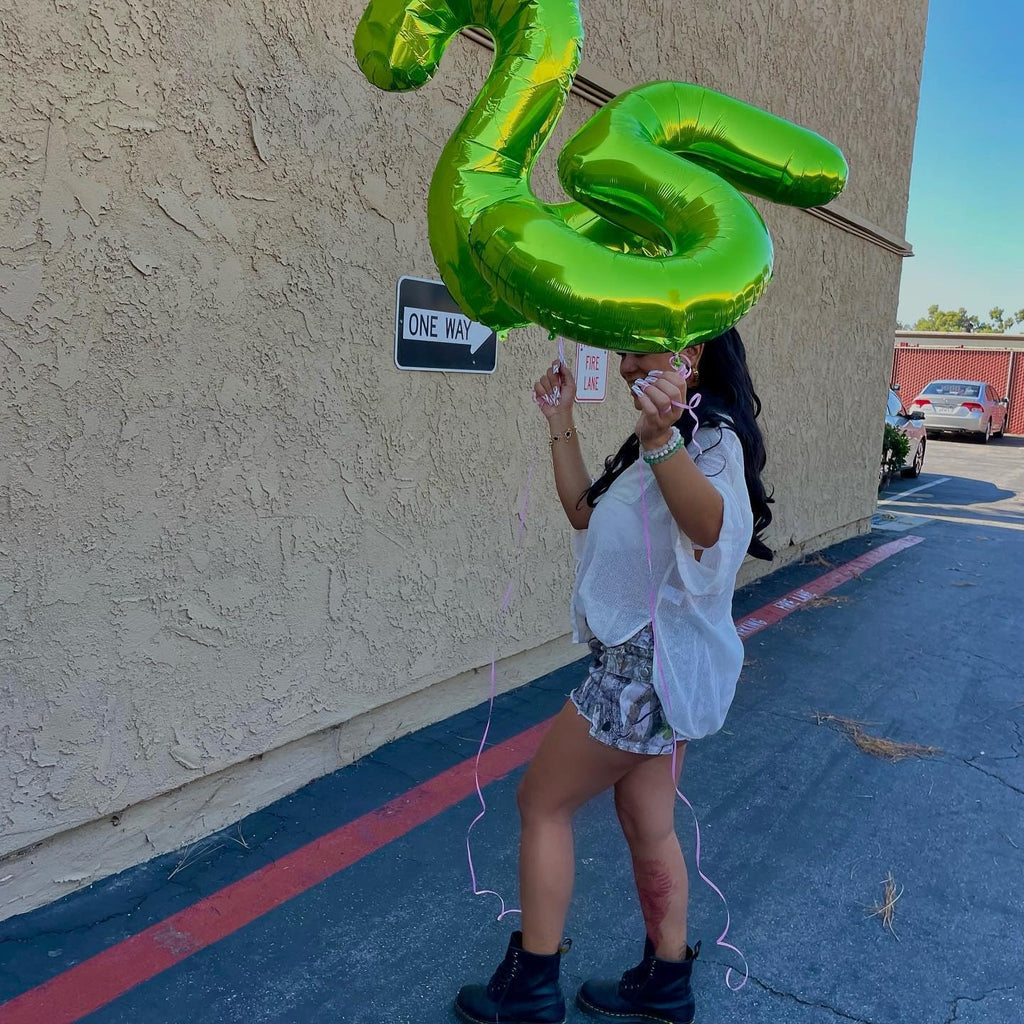 Number 5 Balloon by [Brand Name] - 40 Inch Dark Green Giant Foil Balloon for 5th Birthday Party Decorations