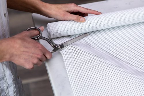 EasyLiner Select Grip Shelf Liner - Easy to Install & Cut to Fit - Non Slip, Non Adhesive, Drawer Shelf & Cabinet Liner for Kitchen, Bathroom, Pantry Cupboards - 12in. x 24ft. - Beige