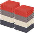 Homaxy Kitchen Dish Cloths - 100% Cotton Waffle Weave, Ultra Soft & Absorbent, 12x12 Inches, 24-Pack | Multicolor