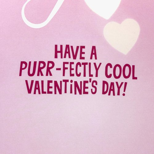 Hallmark Pink Sunglasses Cat Valentine's Day Card with Light and Sound (Luv Mew) for Kids, Teens, Friends