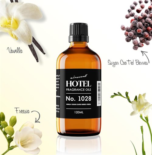 AirScent Hotel Diffuser Oil No. 1028 - Premium Fragrance Oil for Ultrasonic Diffusers | 120 mL Glass Bottle with Dropper