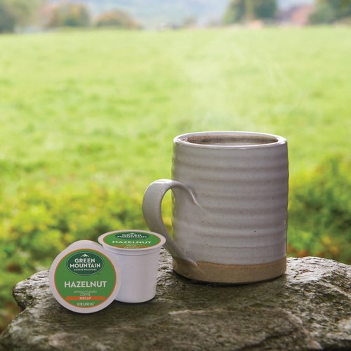 Green Mountain Coffee Roasters Hazelnut Decaf Keurig Single-Serve K-Cup pods, Light Roast Coffee, 72 Count