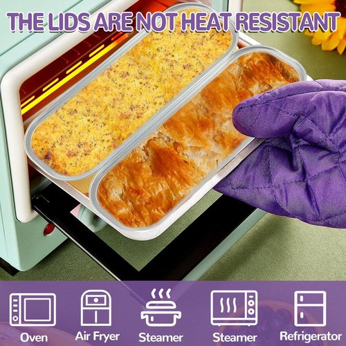 FFNIU 120Pcs Mini Loaf Pans with Lids and Spoons, Aluminum Foil Baking Pans, Rectangle Mini Cake Pan, Brownie Baking Cups for Picnics Party (Gold)