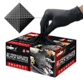 GRIPXX Herkules Grip Heavy Duty 8Mil Black Nitrile Gloves,3D Raised Diamond Texture-Latex & Powder-Free-Industrial, Mechanic (100, XX-Large)