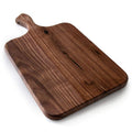 Brazos Home Dark Walnut Wood Cutting Board for Kitchen, Seasoned, Chopping Board, Wood Cheese Board, Charcuterie Platter, Ideal for Serving or Chopping Fruit, Vegetables, Cheese or Meat, 16 x 8, Large