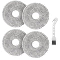 4-Pack L40 Ultra Mop Pads Replacement: for Dreame X30 Ultra/X40 Ultra/L30 Ultra/L20 Ultra/L10s Ultra/L10s Pro Ultra/X40 Master/ Robot Vacuum, MOVA S10/S10 Plus/P50 Pro/P10/P10 Pro Ultra, Washable Pad