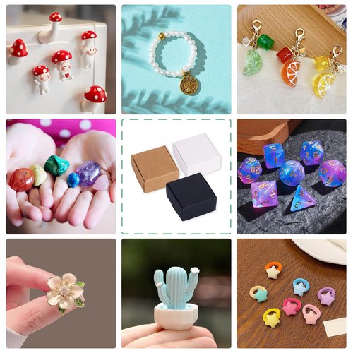 Craftdady 50 pcs Small Brown Aircraft Boxes Mini Paper Jewellery Gift Boxes Square Soap Box Shipping Box Corrugated Paper Boxes for Jewelry Small Business Packing 4.1x3.8x2 cm