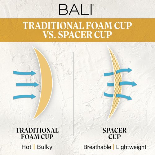 Bali Women's Underwire Bra - Seamless Comfort with Convertible Straps | Ultra-Light Design