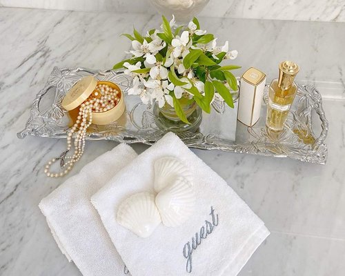 Arthur Court Designs Aluminum Butterfly Oblong Tray 18.5 inch x 6 inch
