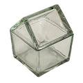 Creative Co-Op 20-Ounce Glass House Shaped Jar with Lid, Clear