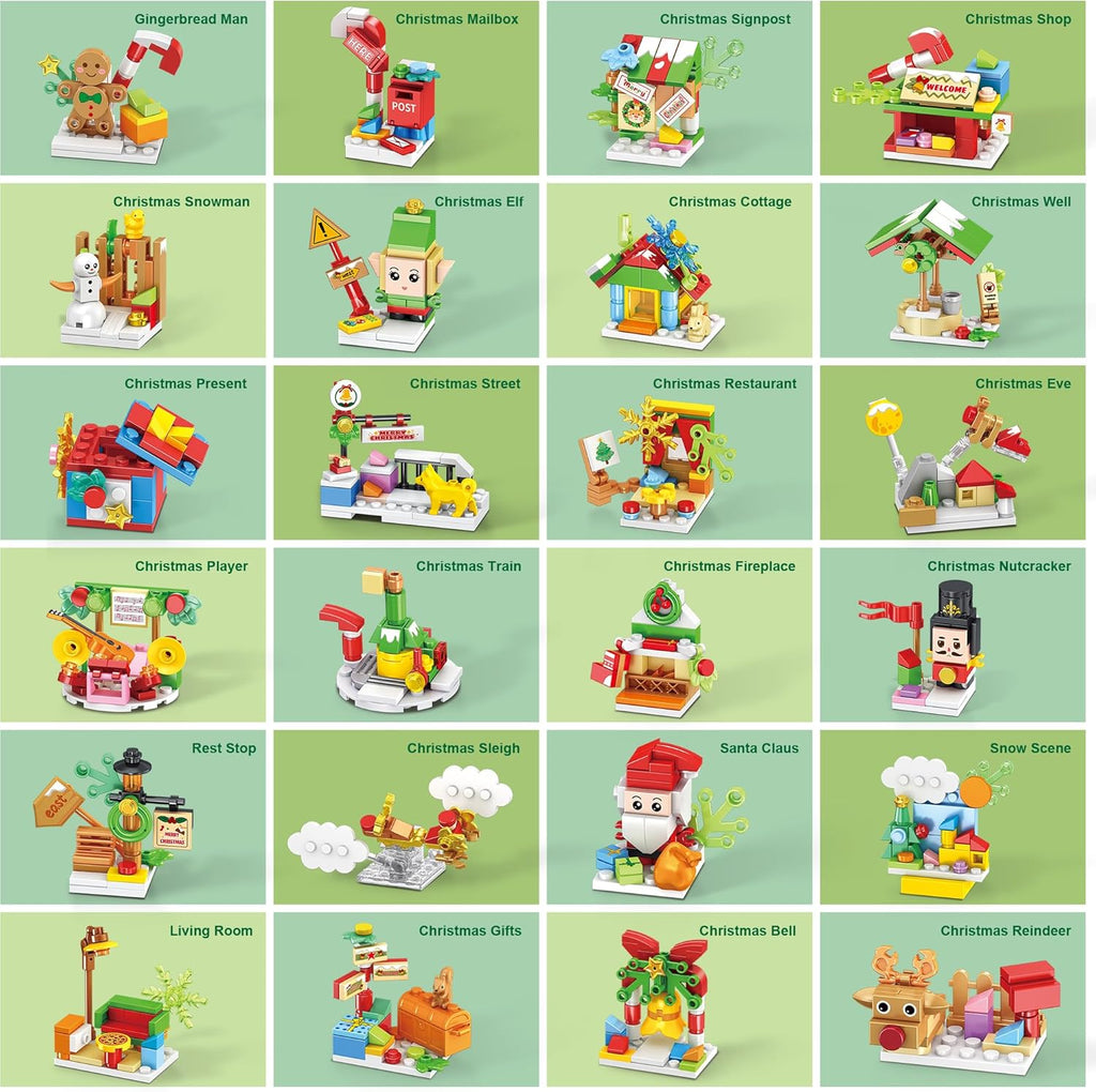 Santa’s Workshop Advent Calendar 2025 - 24-in-1 Holiday Countdown Gift for Kids Ages 6+