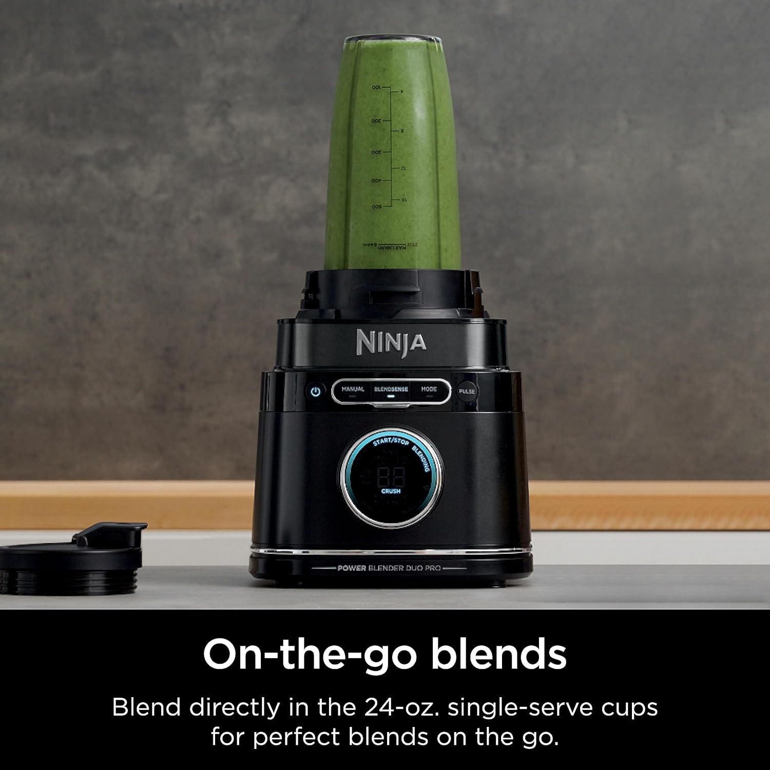 Ninja Blender & Food Processor - All-in-One Kitchen Appliance for Smoothies & More | 72 oz. Pitcher & (2) 24 oz. To-Go Cups | 1800 Watt | Black | TB301