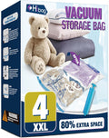 XXL Jumbo Vacuum Storage Bags by [Brand Name] - Extra Large 47''x35'' for Blankets & Comforters | 4 Pack with Hand Pump