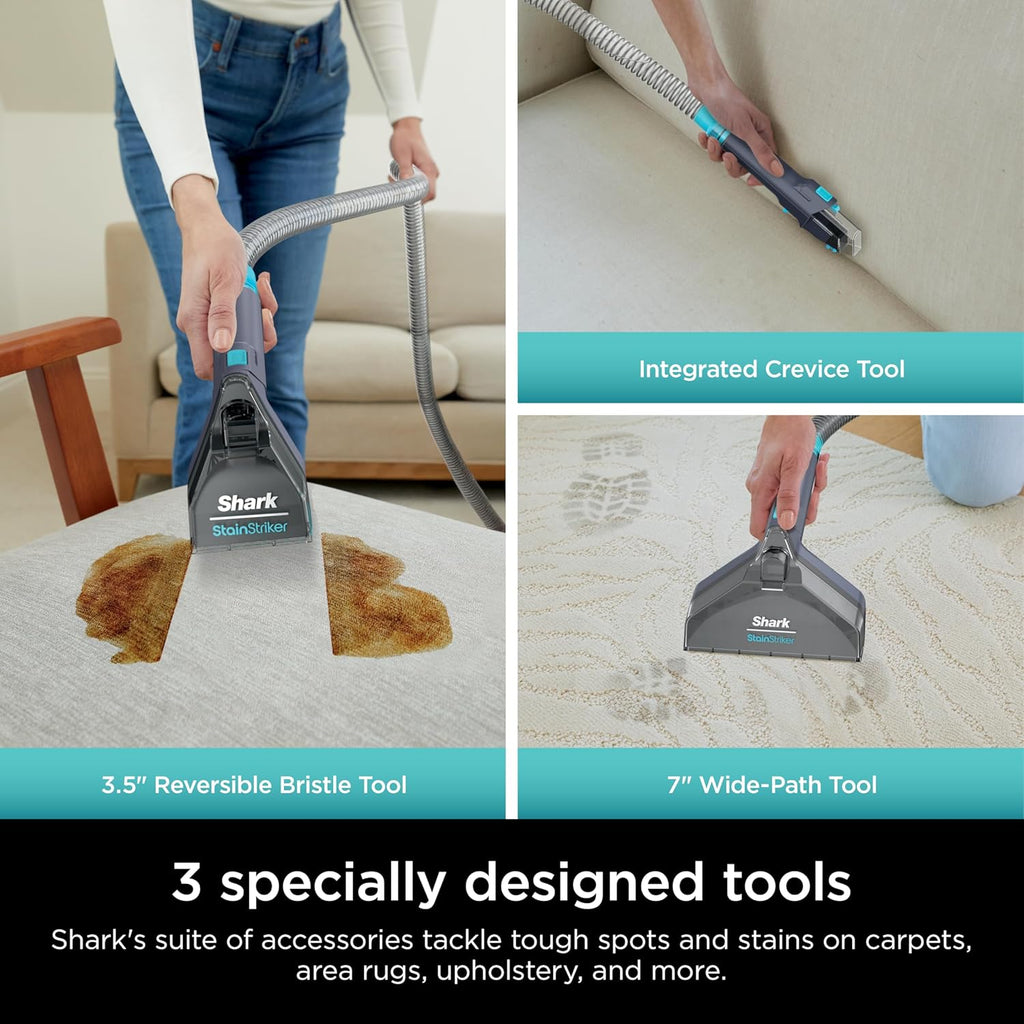 Shark StainStriker Portable Carpet Cleaner - XL Self-Cleaning Tool & Stain Remover | Perfect for Car Interiors