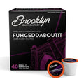 Brooklyn Beans Fuhgeddaboutit Gourmet Coffee Pods - Bold Dark Roast for Keurig 2.0, 40 Count
