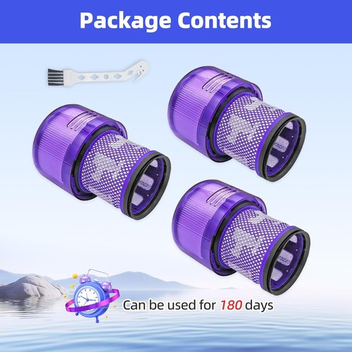 Dyson 3-Pack Replacement Filter Kit - Compatible with V11, V15, SV14, SV15, SV17 Vacuums