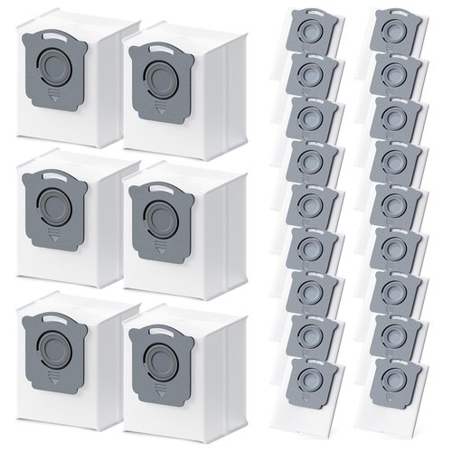 24 Pack Vacuum Bags Replacement for iRobot Roomba Vacuum Bags i7, i7+, i3, i3+, i1+, i4, i4+, i6, i6+,j6,j7,j7+,i8,i8+,s9,s9+,104 105 405 504 505 507 Clean Base Automatic Dirt Disposal Bags