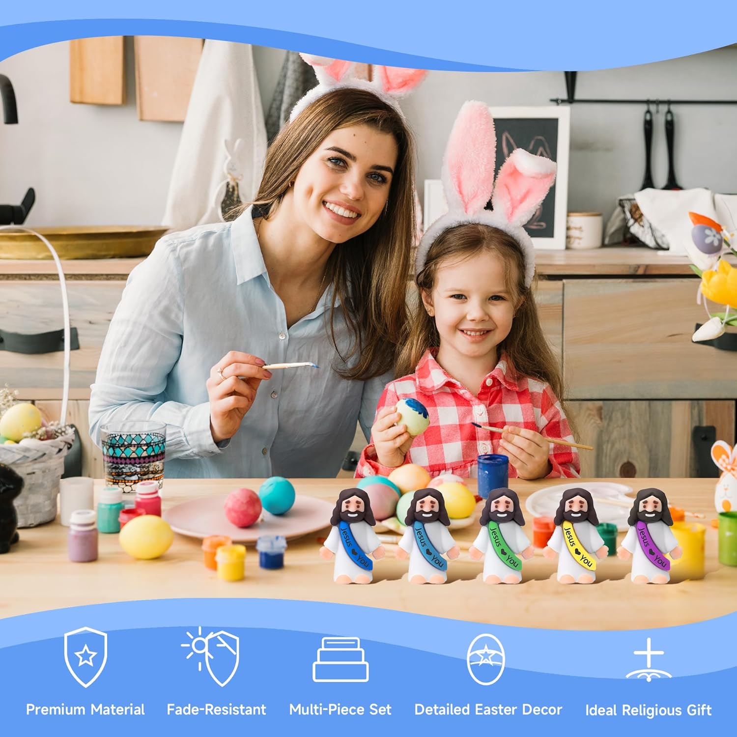 Skiennix 40Pcs Little Jesus Figures - Religious Action Figurines for Gifts | Perfect for Easter & Christmas