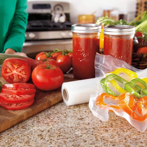 FoodSaver Vacuum Sealer Bags - Custom Length, 5 Count Rolls for Airtight Food Storage & Sous Vide