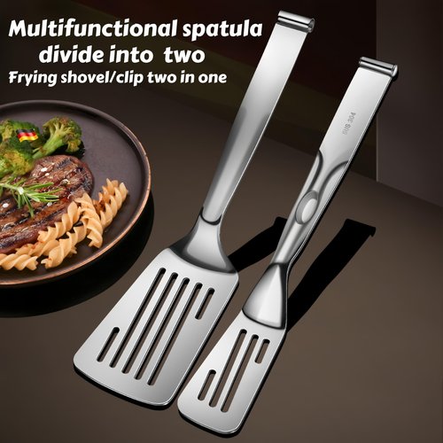 Huakai New Kitchen Cooking Tongs, Multifunctional Frying Spatula Features a detachable design, Perfect for Grilling, Cooking, Frying, and Griddling（12.8inch）
