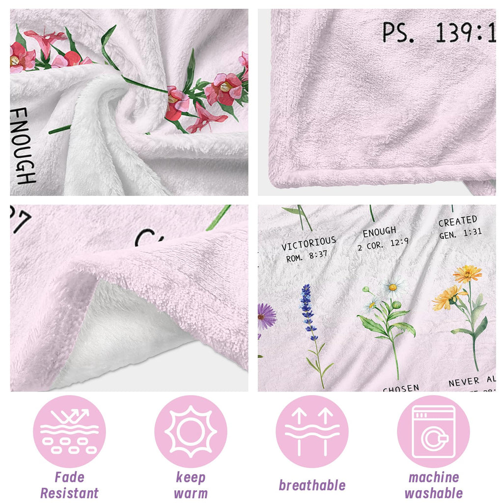 AISDE 7 Year Old Girl Birthday Gifts Blanket 60"X50", Birthday Gifts for 7-Year-Old Girls, Cute Presents for Sisters, 7th Birthday Decorations for Girls Blankets, Best Party Decoration Ideas for Age 7