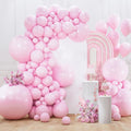 PartyWoo Baby Pink Balloons - 127-Piece Arch Kit for Gender Reveal & Birthday Decor | Various Sizes