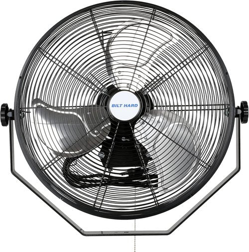 BILT HARD Industrial Wall Mount Fan - 4300 CFM High Velocity, 3-Speed Heavy Duty Metal | Ideal for Garage & Warehouse