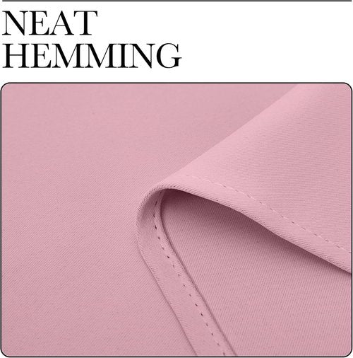 NICETOWN Blackout Curtain Panels - Thermal Insulated Draperies in Crystal Pink | 29 x 40 Inches, 1 Pair
