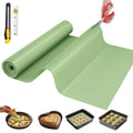 Silicone Baking Mat, 16 IN x 10 FT Free Cutting Baking Sheet,Non-Stick Reusable Dough & Pastry Mat,Non-Slip Silicone Mat Roll for Air Fryer Liner,Freeze Dryer,Oven Baking Pan,Kitchen Counter