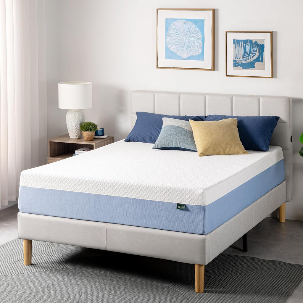 Zinus 12 Inch King Memory Foam Mattress - Cooling, Medium Feel, Breathable & Fiberglass Free