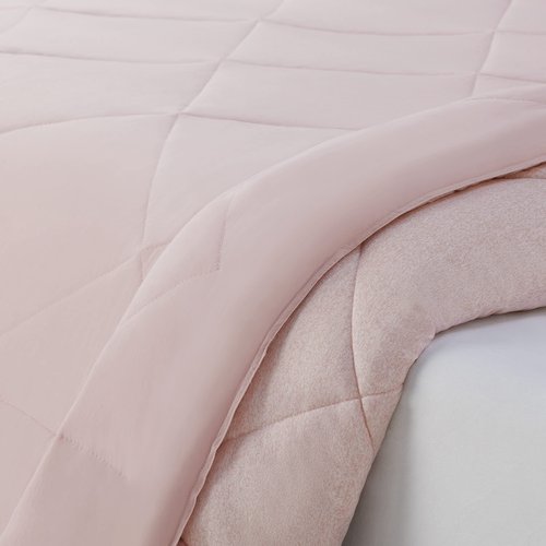 Serta Supersoft Cooling 3 Piece Reversible Comforter Set with Pillow Covers for All Season, King, Sepia Rose