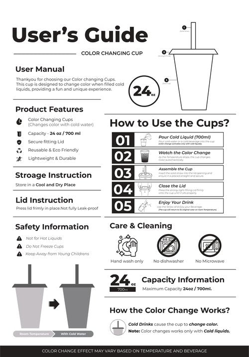EXITOGLOBAL 19pcs 24oz Color Changing Cups with Lids and Straws, Color Changing Tumbler, Reusable Cups with Lids in Multicolors Perfect for Cold Drinks, Cold Coffee, Smoothie etc