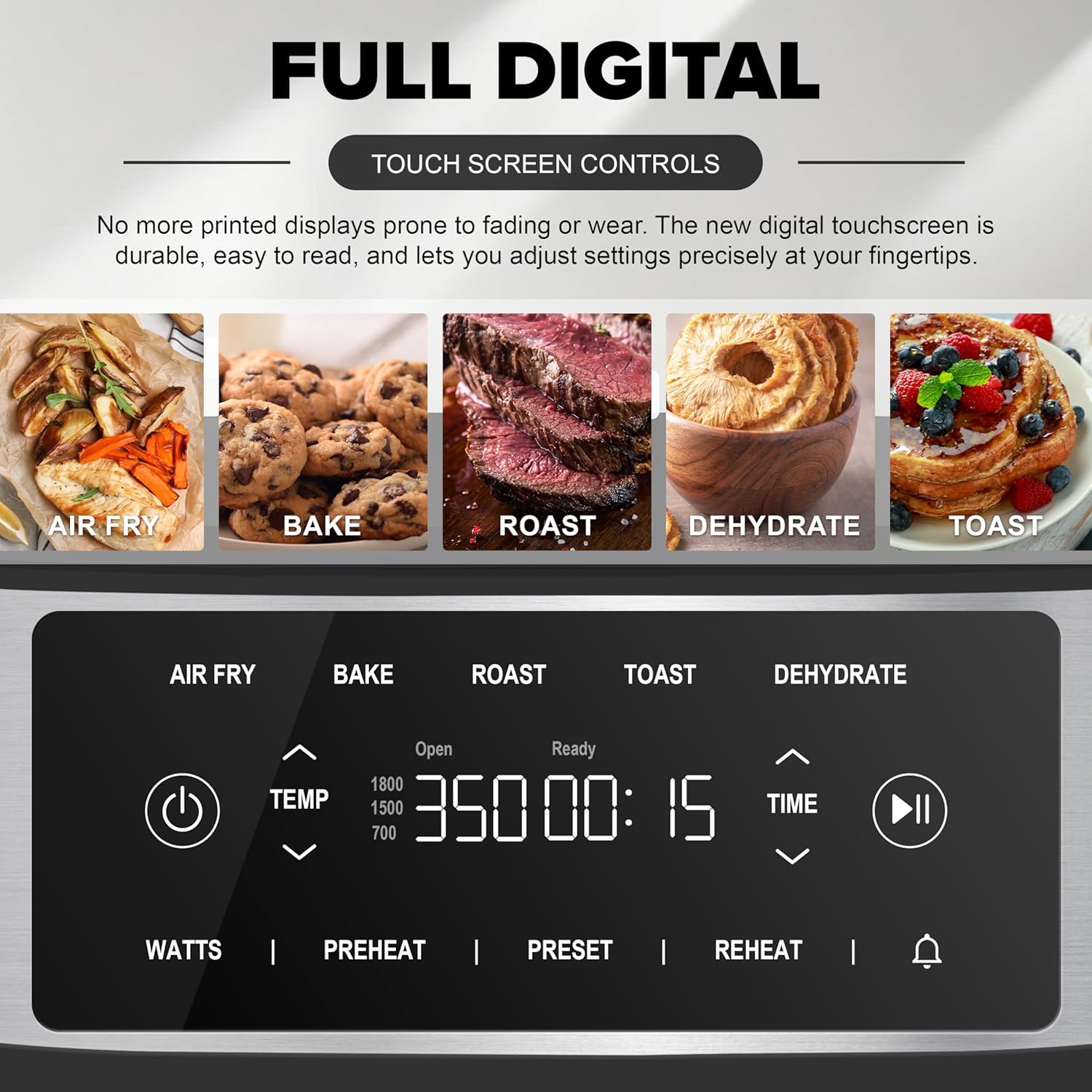 Nuwave Brio Plus Air Fryer - 7-Qt Large Capacity with Precise Temp Control & 100 Presets | PFAS-Free Nonstick