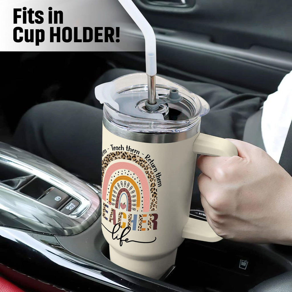 GOOLERY Teacher Appreciation Gifts for Women, Teacher gifts for Women - Gifts for Teachers Appreciation Week, End of Year, Birthday, Christmas, Back To School - Teachers Cup, teacher Tumbler 40Oz