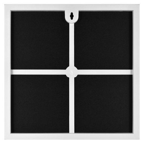 MCS Format 12x12 Frame White, Wall Hanging Square Picture Frame or Tabletop Easel for Art Prints & Photo Display (6-Pack)