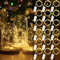 HXWEIYE Fairy Lights - 18 Pack Battery Operated 7ft 20LED Warm White Mini String Lights | Waterproof for Mason Jars, Indoor/Outdoor Decor