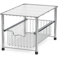 Simple Houseware Chrome Metal Stackable Storage Rack, 16.75 in L x 10.8 in W x 10.25 in H