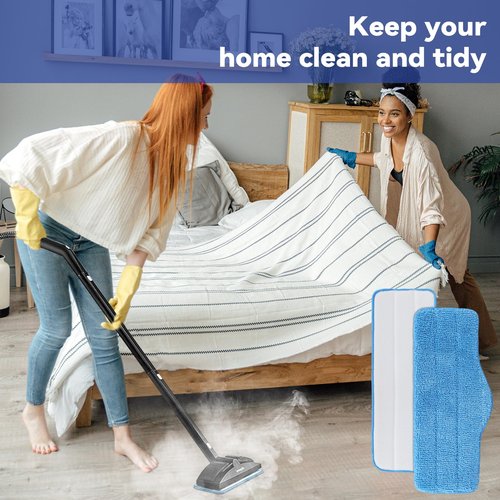 Steam Mop Pads Fit for Dupray Neat Steam Cleaner - 12 Pack Neat Washable and Reusable Microfiber Pads - Accessories for Neat Steam Cleaner