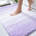 OLANLY Bathroom Rug Mat - Extra Soft Microfiber, Quick Dry, Machine Washable | 30x20, Light Purple