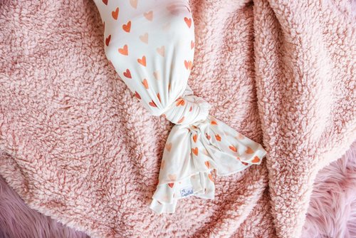 Copper Pearl Large Premium Knit Baby Swaddle Receiving Blanket Cupid