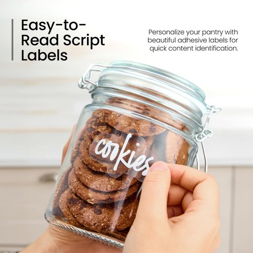 Talented Kitchen Airtight Mason Canning Jars - Multiuse Food Storage Containers with Lids for Canning Supplies & Homemade Food Storage - Clamp-Lid Glass Containers - 25 oz, Pack of 6