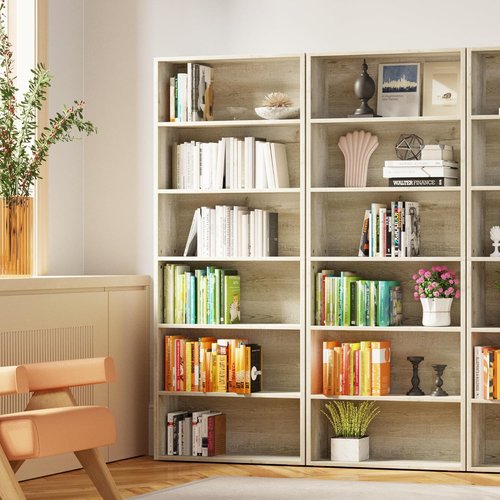 IRONCK 70-Inch Tall Bookshelf - 6-Tier Floor Standing Storage Shelves for Home Office & Living Room Decor