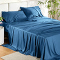 Bedsure Full Size Bed Sheets - Cooling Rayon Bamboo Fabric | Breathable & Soft, Deep Pocket Up to 16 Inches, Teal