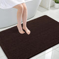 OLANLY Bath Rugs - Extra Soft Chenille with Rubber Backing | Quick-Dry, Machine Washable, 44x32, Brown