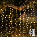 Suddus Curtain Lights - 200 LED Fairy String Lights for Indoor/Outdoor Decor | Warm White